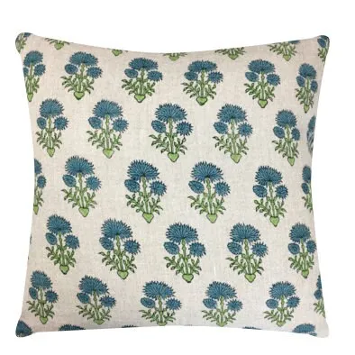 READY TO SHIP Bastideaux Laurette in Lagoon/Spring Pillow