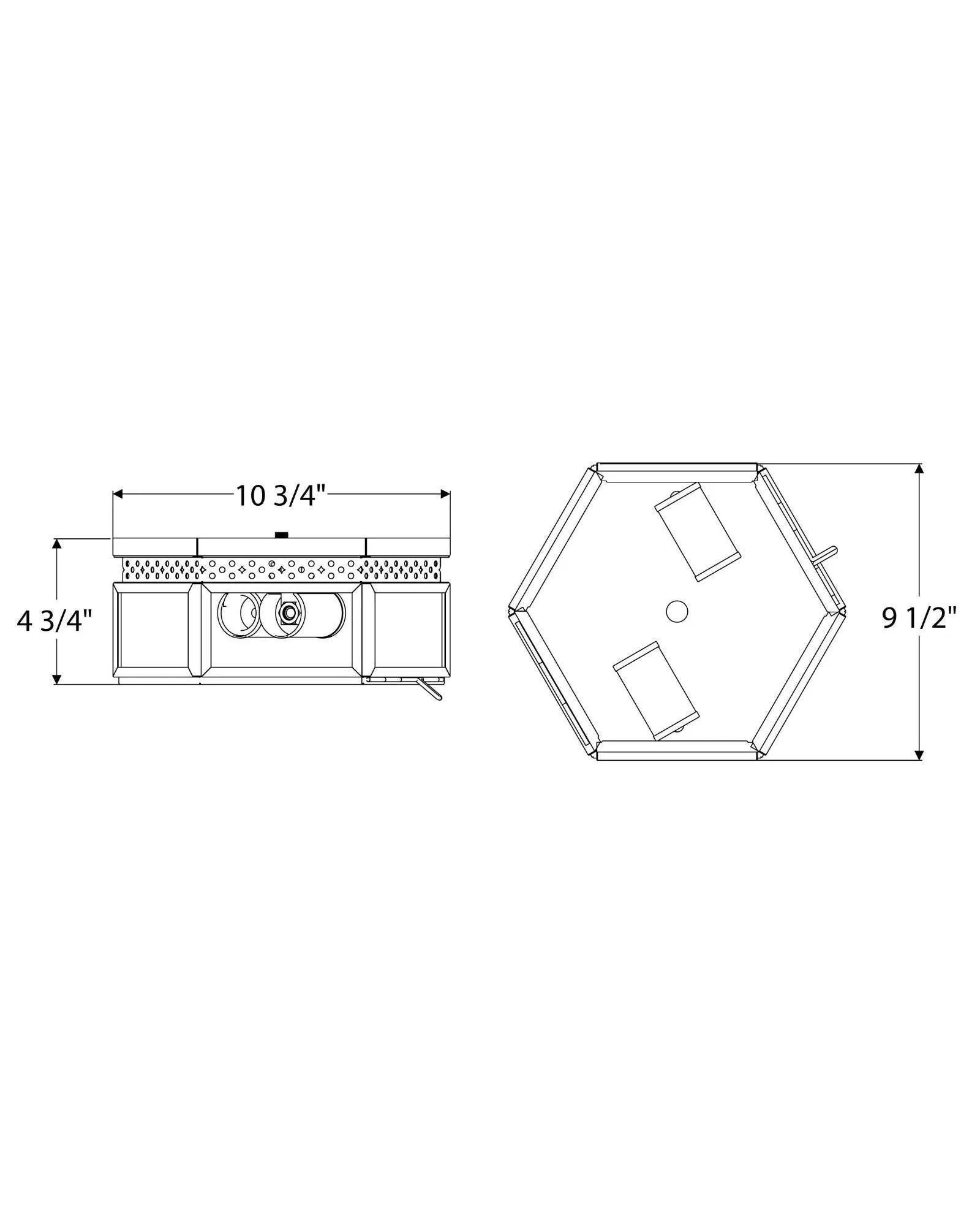 Rectangular Window Exterior Flush Mount