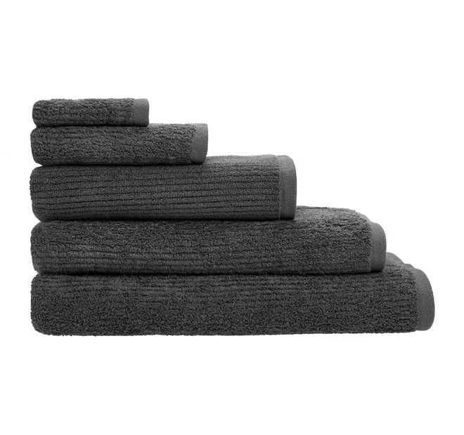 Reed 550GSM Cotton Bath Towel Range Charcoal