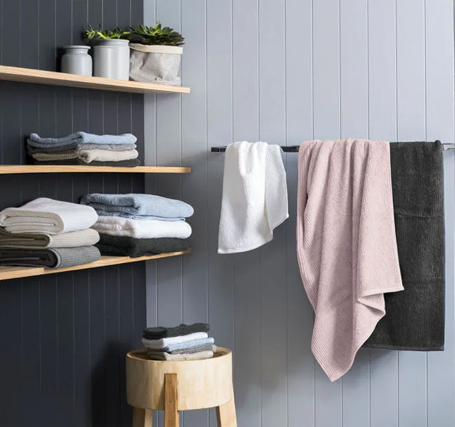 Reed 550GSM Cotton Bath Towel Range Charcoal