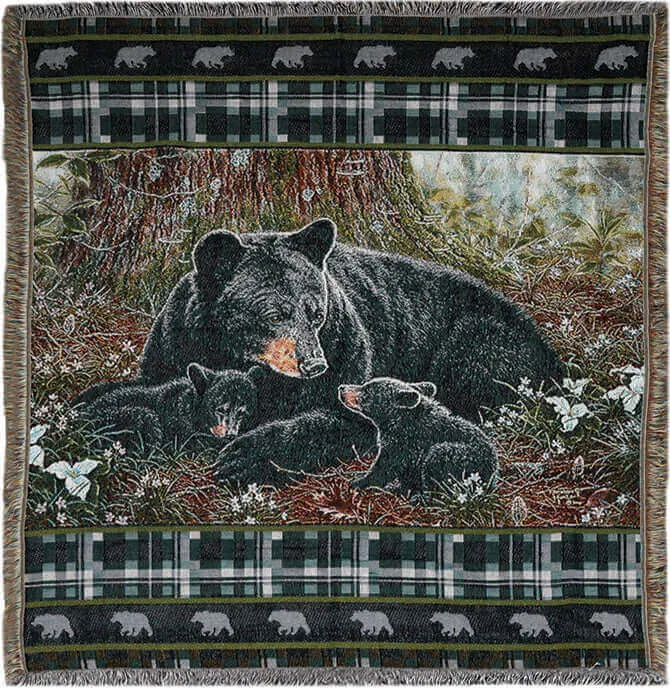 Rivers Edge 50" x 60" Deer Tapestry Throw