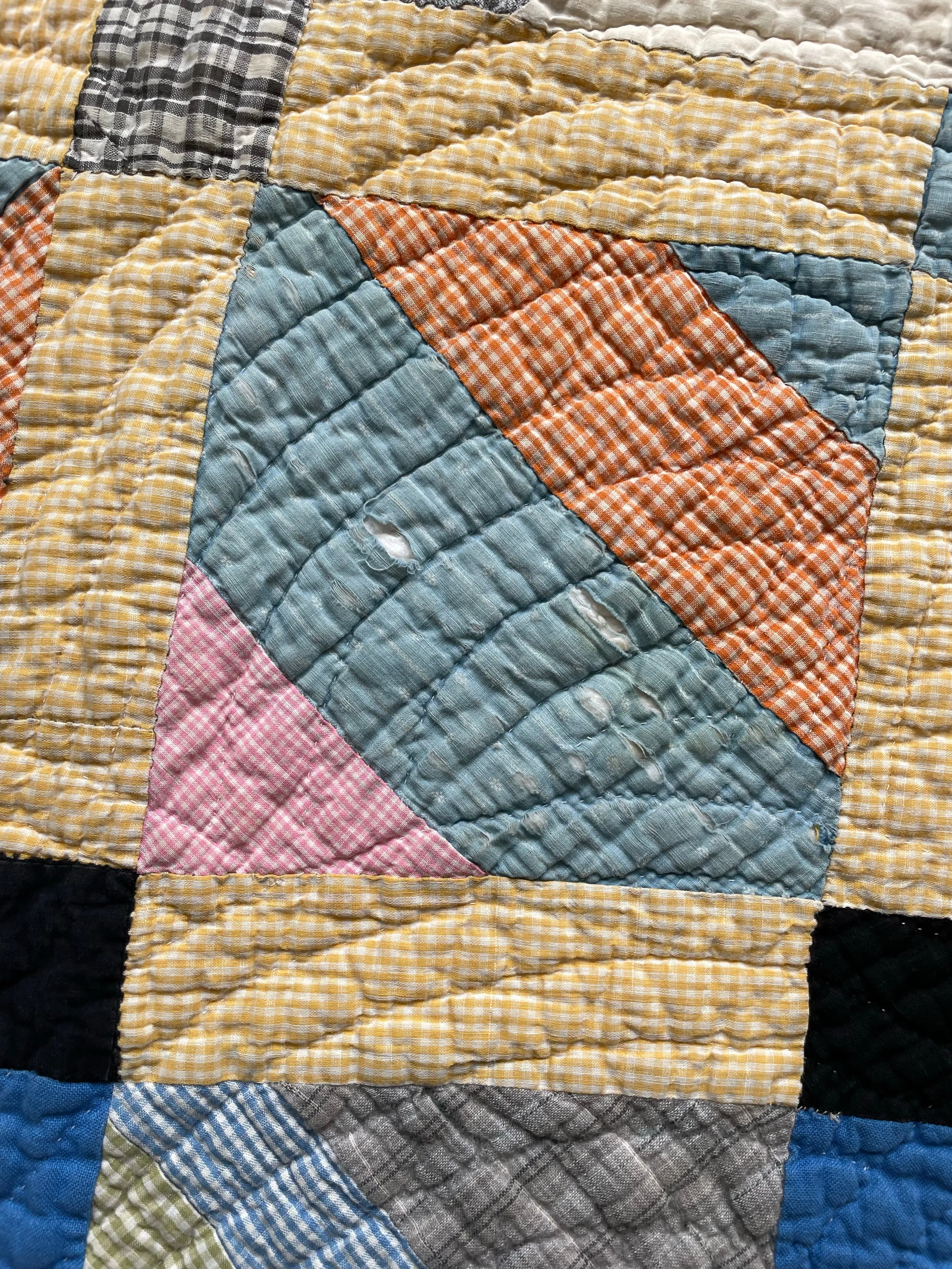 Roman Stripes Vintage Quilt