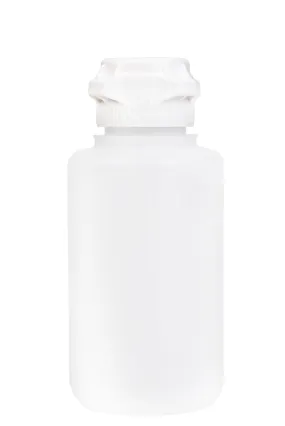 Round EZLabpure™ Polypropylene (PP) Vacuum Bottle, 4 Liter, VersaCap® 83B, Closed Cap, 1/EA