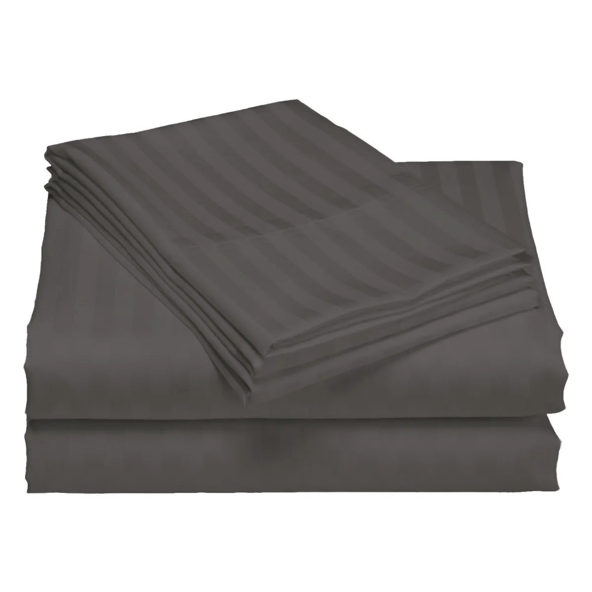 Royal Comfort 1200TC Quilt Cover Set Damask Cotton Blend Luxury Sateen Bedding Queen Charcoal Grey