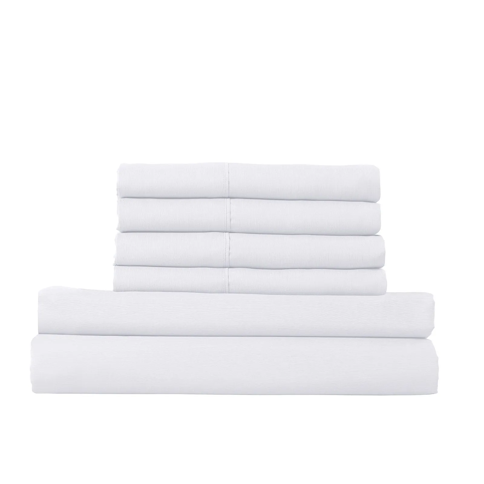 Royal Comfort 1500 Thread Count 6 Piece Cotton Rich Bedroom Collection Set King White