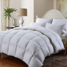 Royal Comfort 350GSM Luxury Soft Bamboo All-Seasons Quilt Duvet Doona All Sizes King White