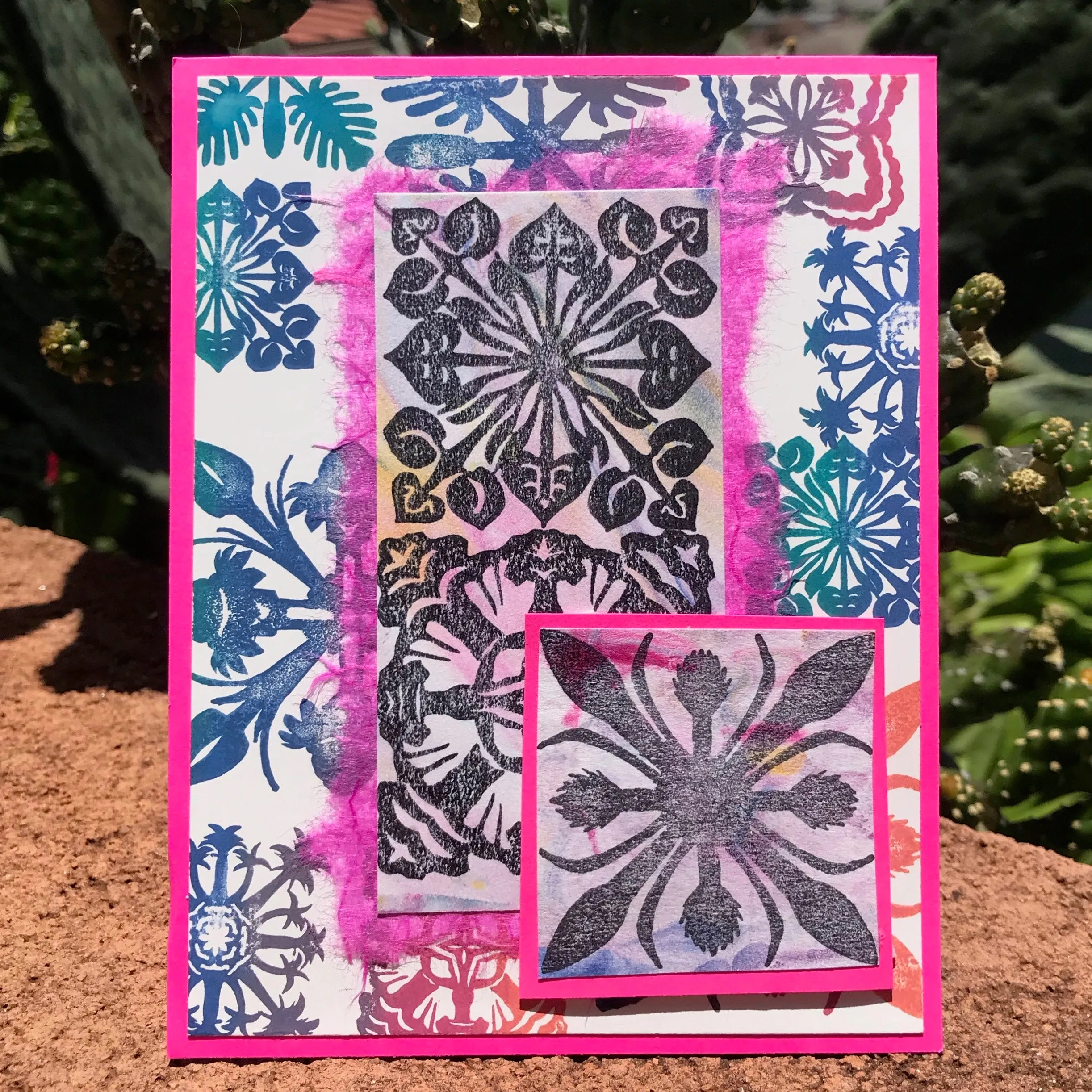 Small Palm Quilt Stamp