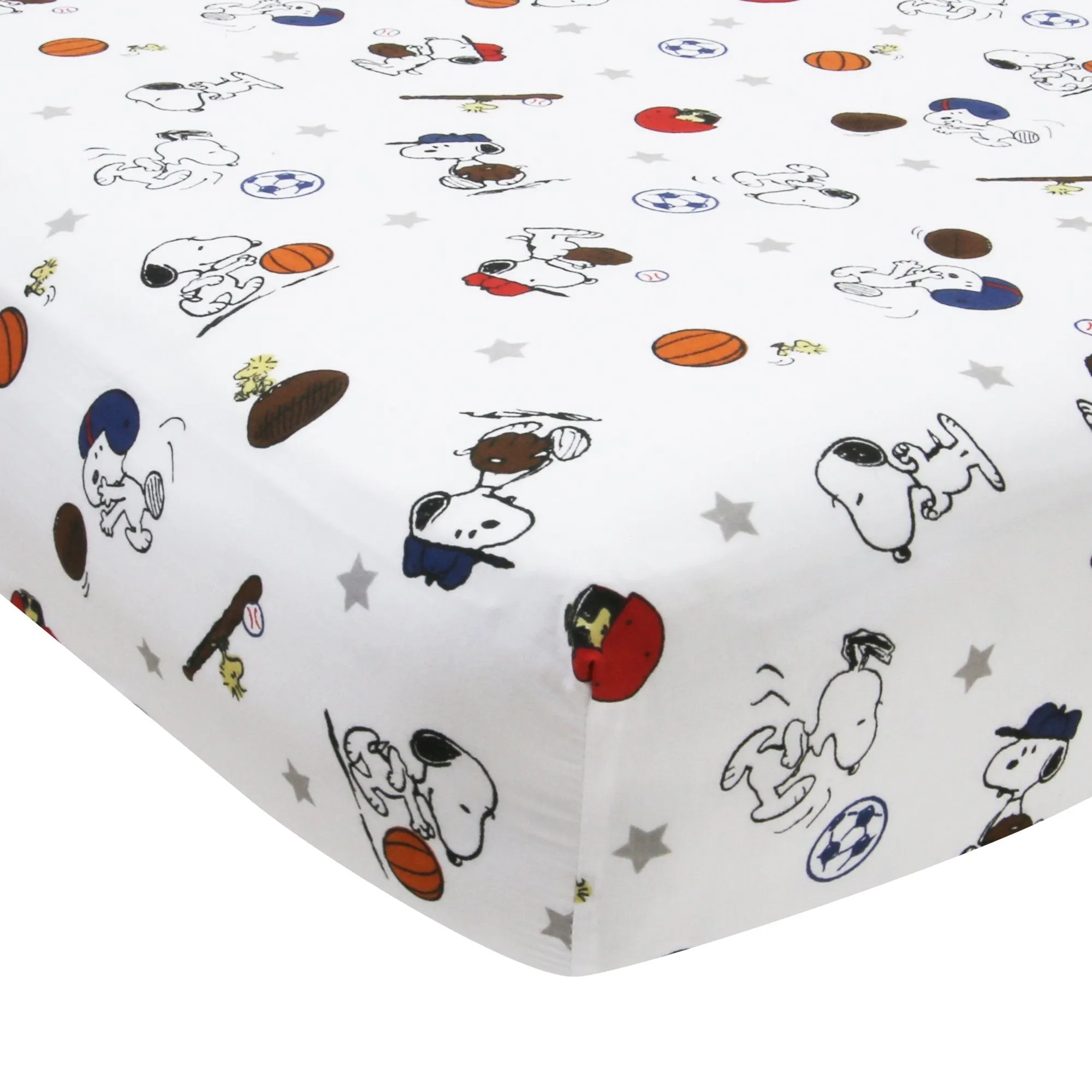 Snoopy Sports 3-Piece Crib Bedding Set