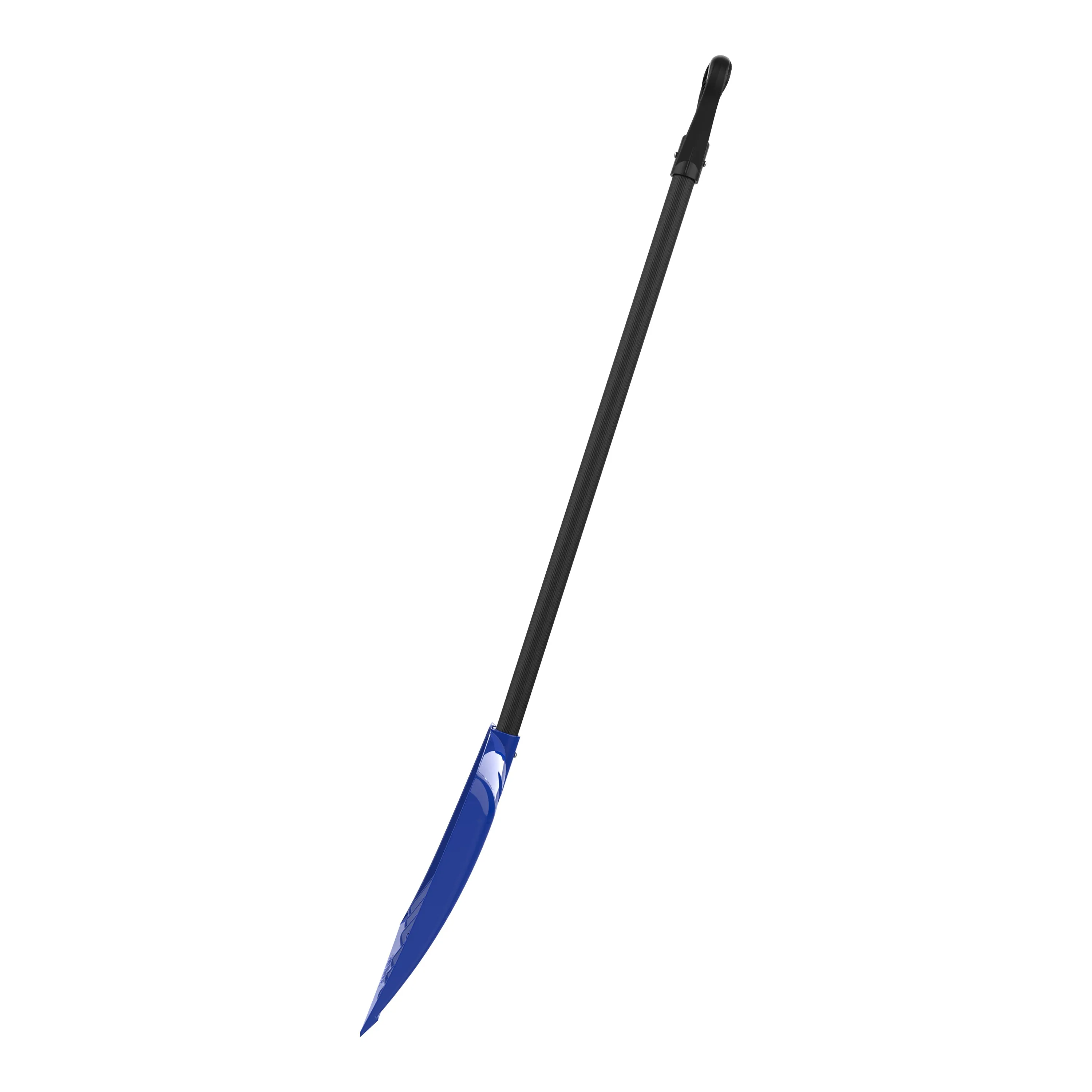 Snow Joe SNJ18PM 18-Inch Poly Blade Snow Shovel | w/ Steel Ribbed Shaft & D-Grip Handle | 48-In Handle | Retail Ready (Blue)