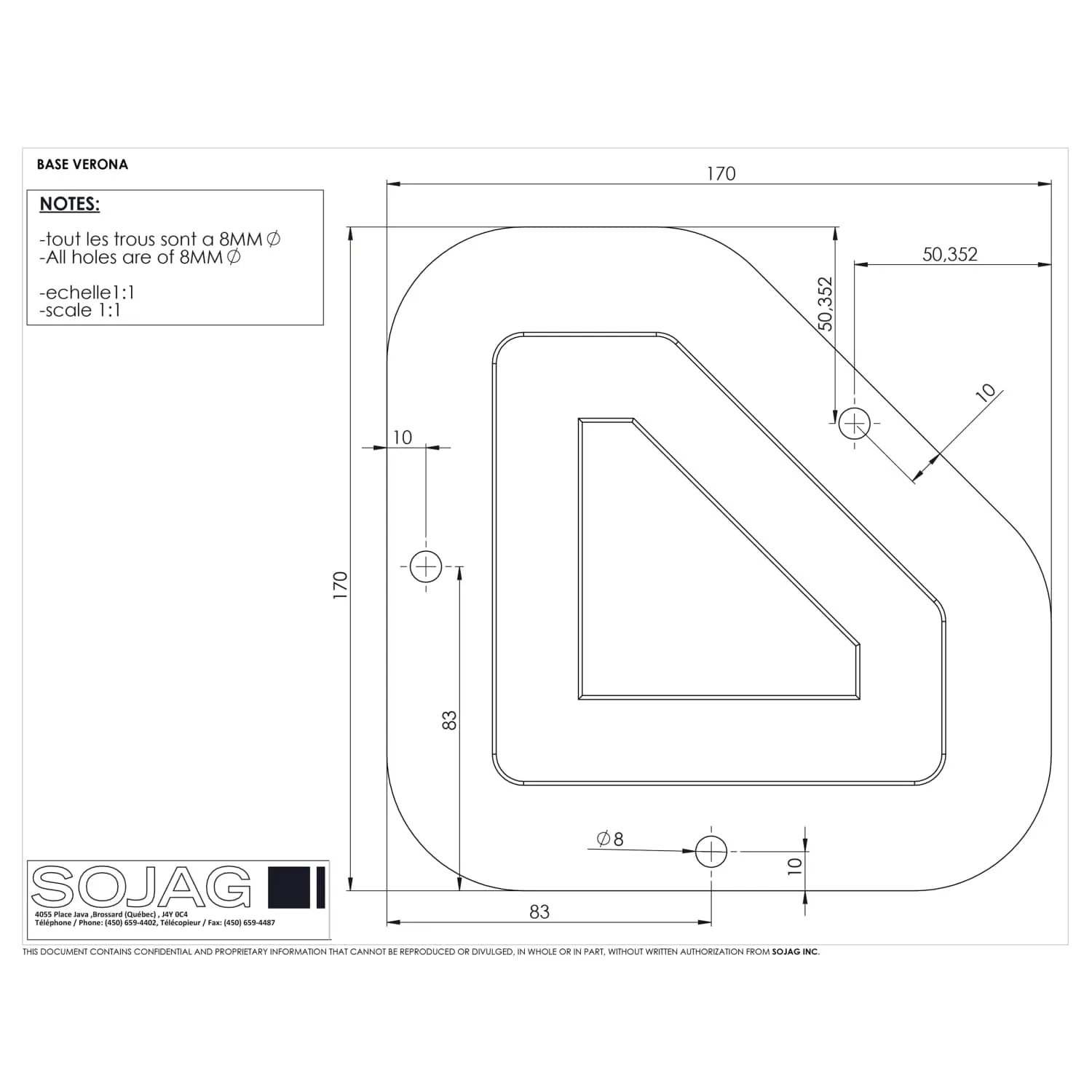 Sojag | Verona Hardtop Gazebo 10' x 10' PC 6mm Roof #77