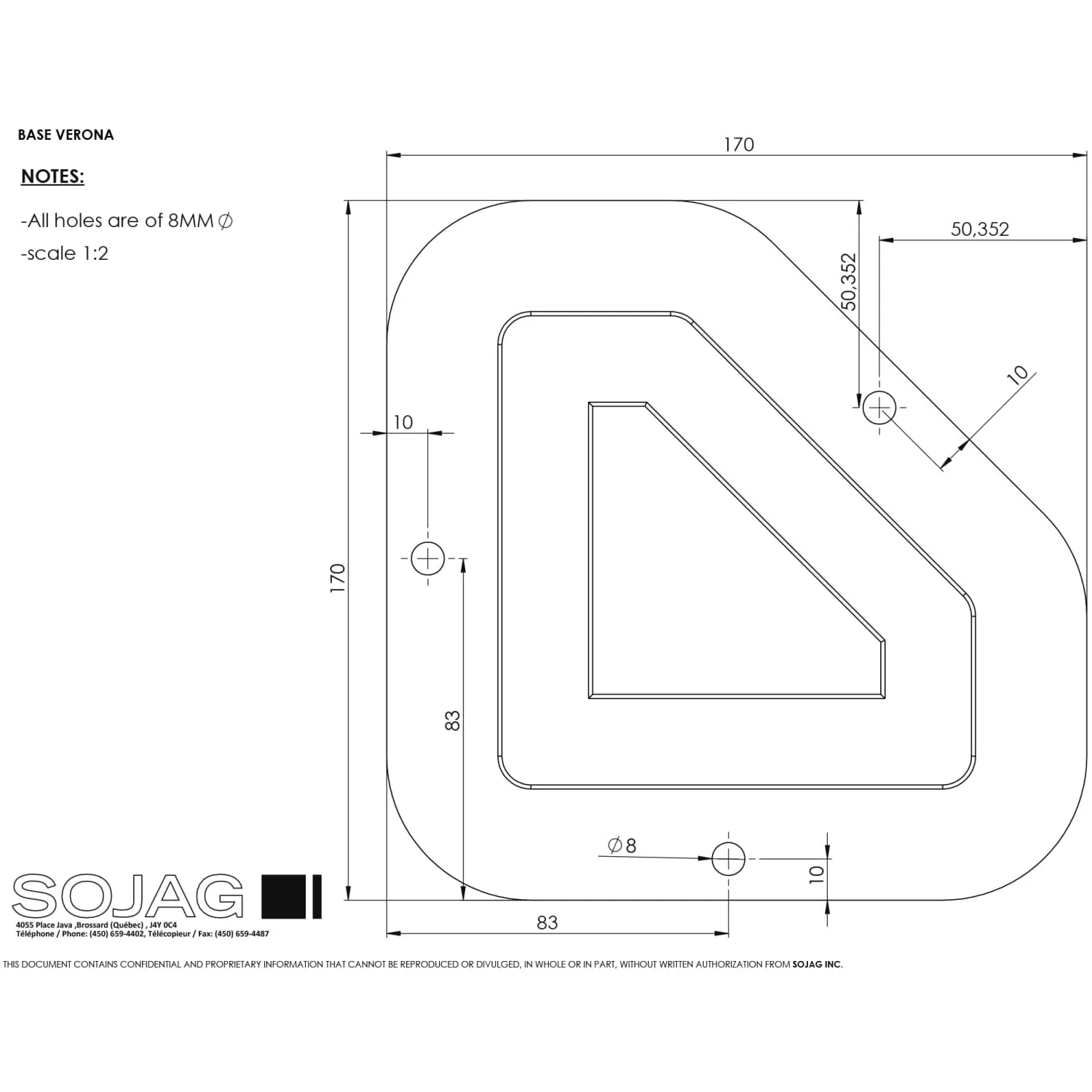 Sojag | Verona Hardtop Gazebo 10' x 10' PC 6mm Roof #77