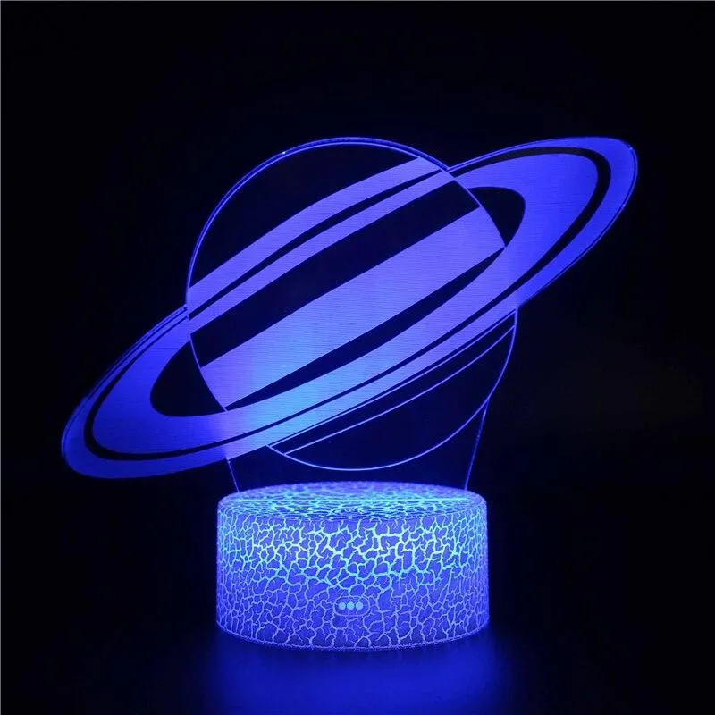 Solar System 3D Phantom Lights Universe Planet Space Night Lights Children's Bedroom Decoration Birthday Holiday Gifts