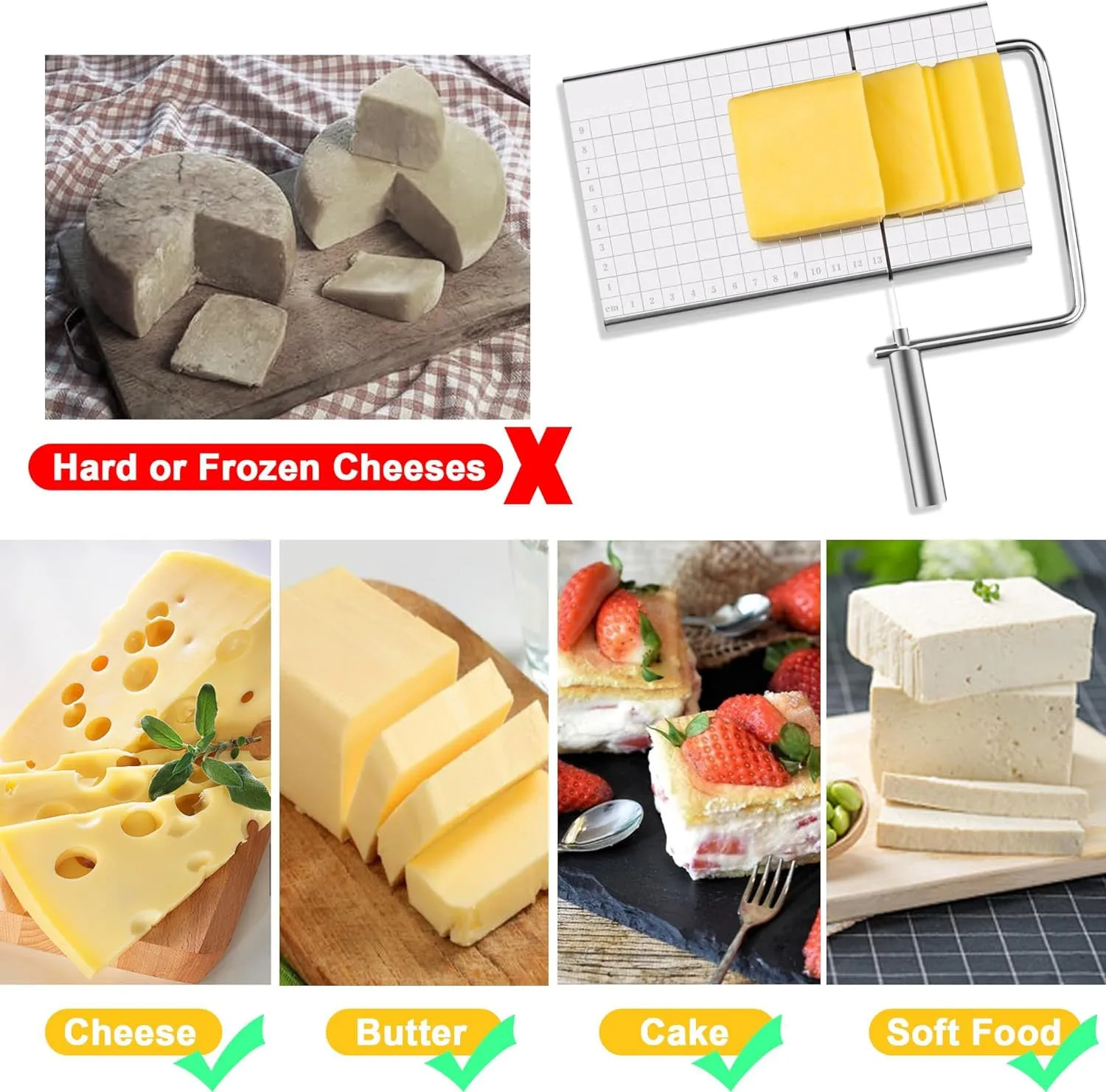 Stainless Steel Cheese and Butter Slicer