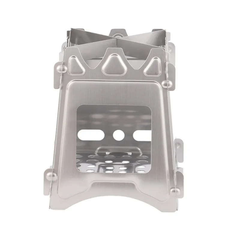 Stainless Steel Picnic Stove Wilderness Survival Foldable Stove