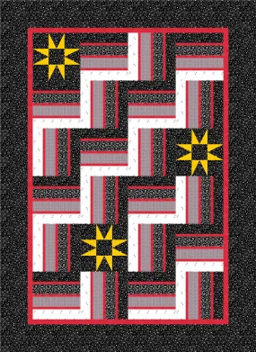 Stars & Rails Quilt Pattern