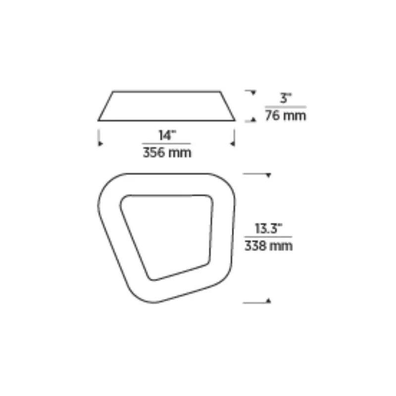 Tech 700FMRHNS Rhonan 14" LED Flush Mount