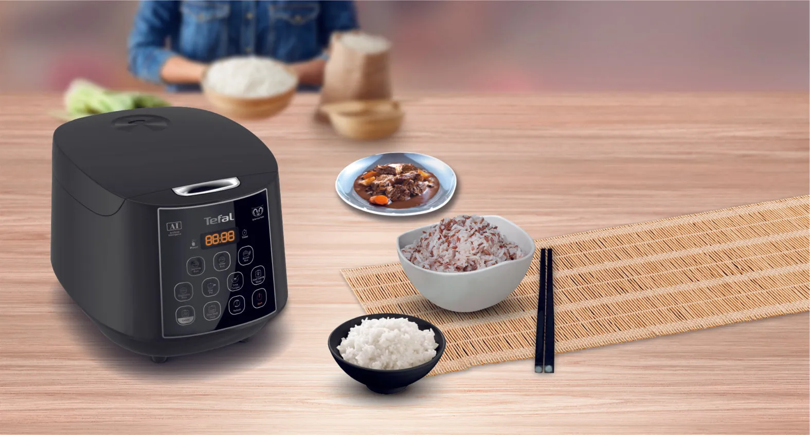 Tefal Easy Rice & Slow Cooker Plus RK736