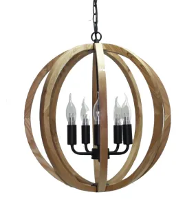 Timber 5 Light Pendant