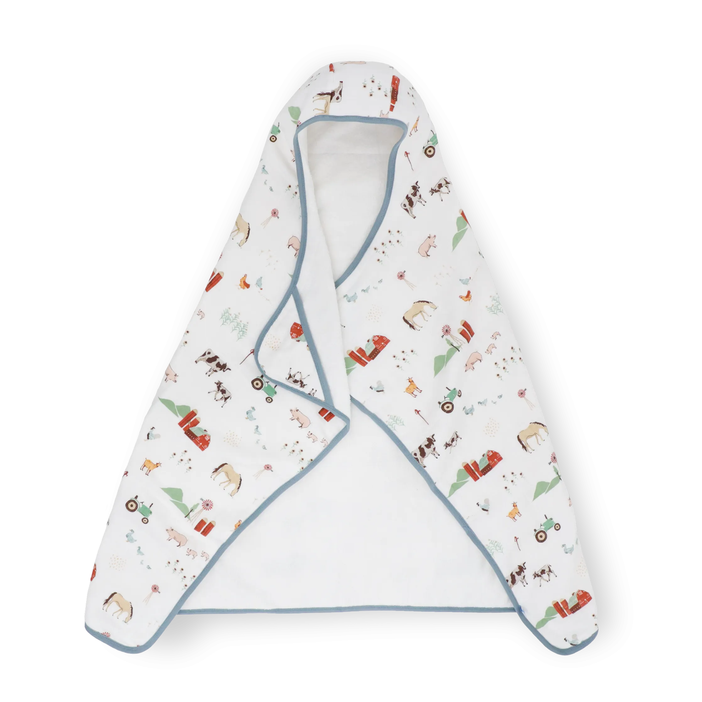 Toddler Hooded Towel - Farmyard