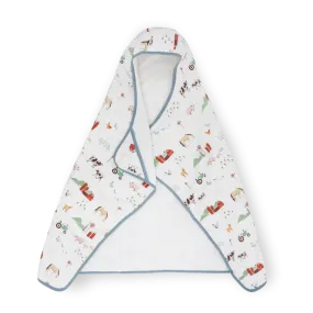 Toddler Hooded Towel - Farmyard