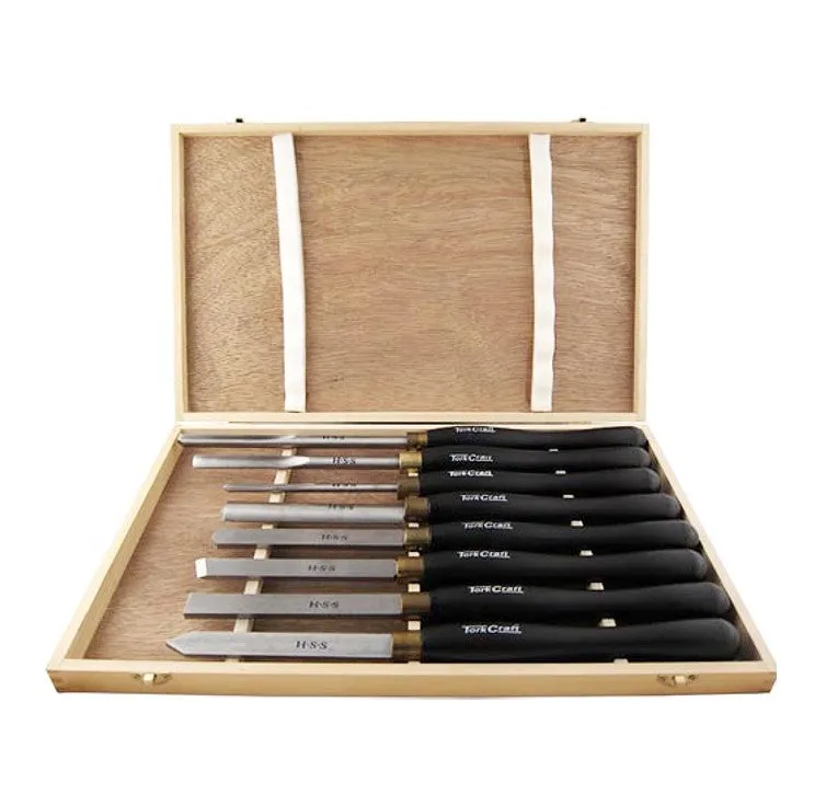 Tork Craft | Chisel Set Wood Turning HSS 8Pc