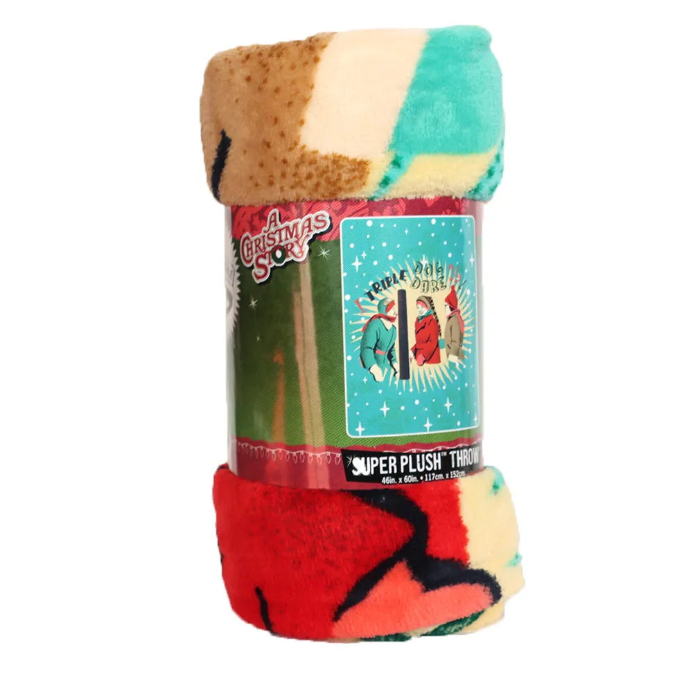 Triple Dog Dare Super Plush Throw Blanket from A Christmas Story