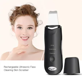 Ultrasonic Ion Deep Cleaning Skin Scrubber Peeling Shovel Facial Pore Cleaner Blackhead Remover Face Lifting USB Rechargeable 49