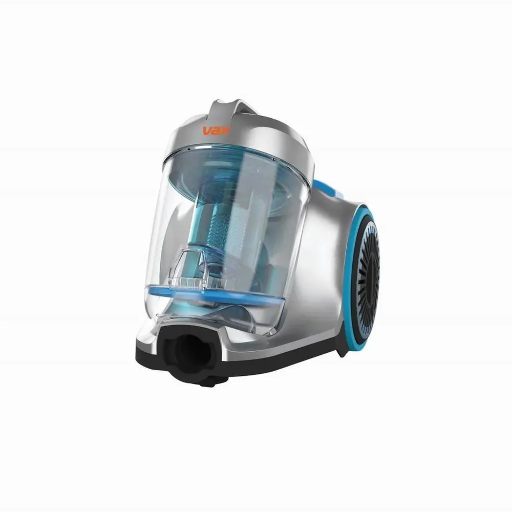 Vax CVRAV013 Pick up Pet Cyclonic Cylinder Vacuum Cleaner, Silver & Blue