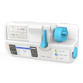 Veterinary Syringe Pump Rechargeable Pump Machine with KVO Adjustable Occlusion Threshold Alarm and Calibration