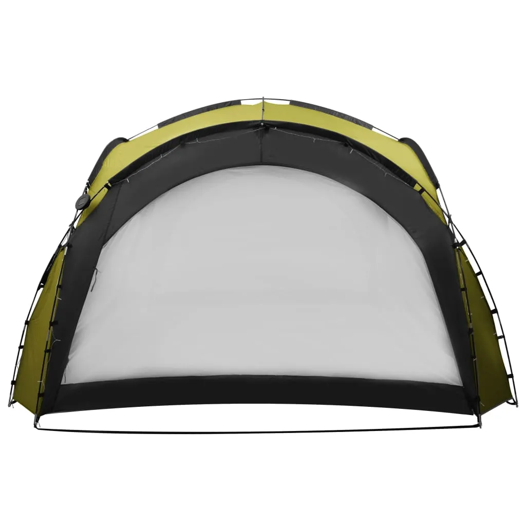 vidaXL Party Tent with LED and 4 Sidewalls 3.6x3.6x2.3 m Green