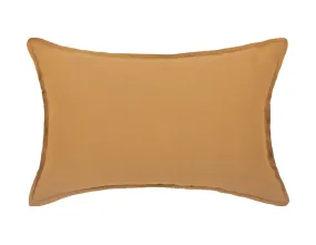 Washed Linen Mustard Pillow Case