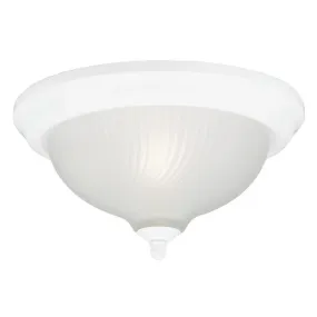 Westinghouse 6430100 3 Light Flush White Finish with Frosted Swirl Glass