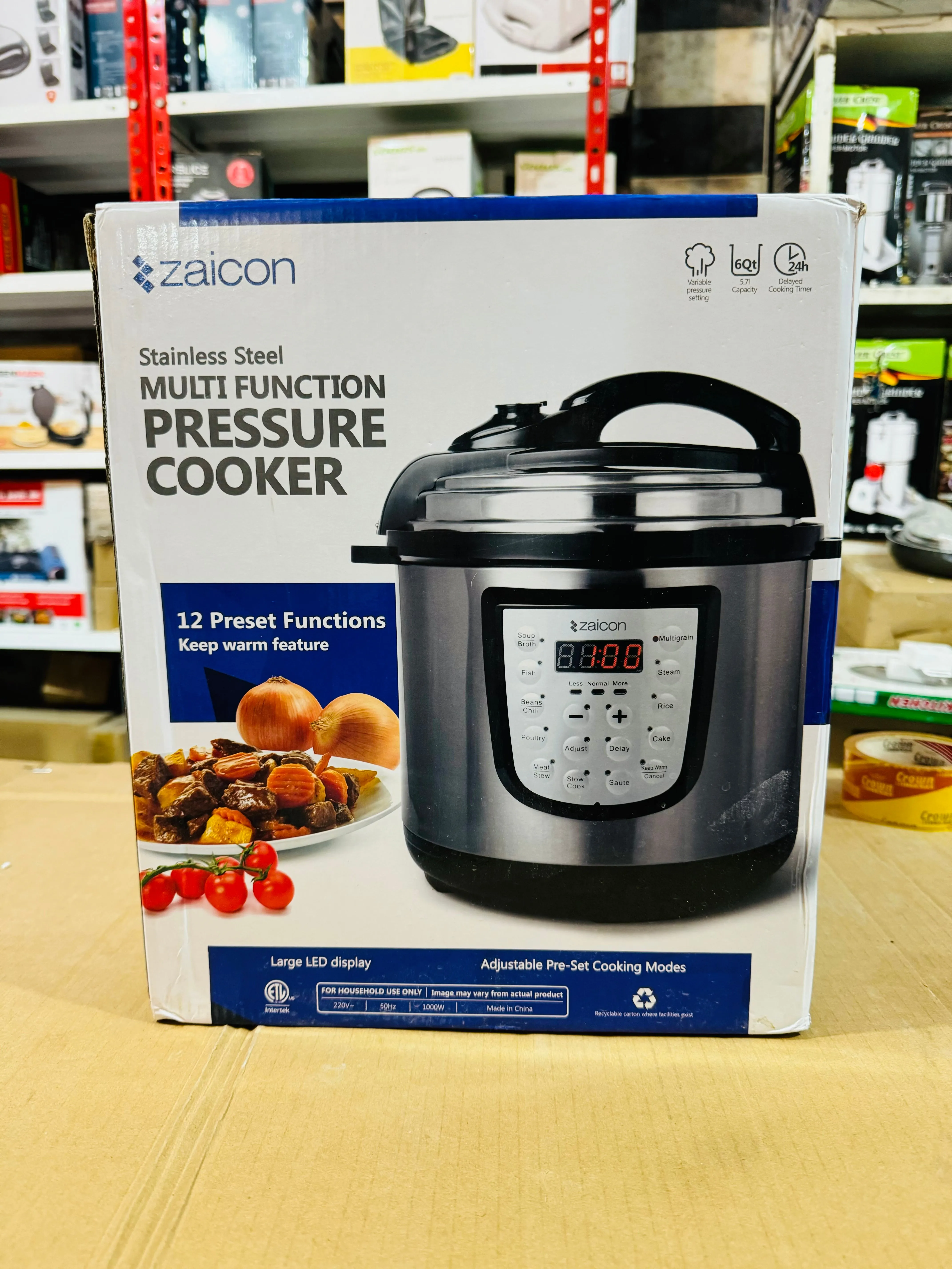 ZAICON USA ELECTRIC PRESSURE COOKER 5.7L